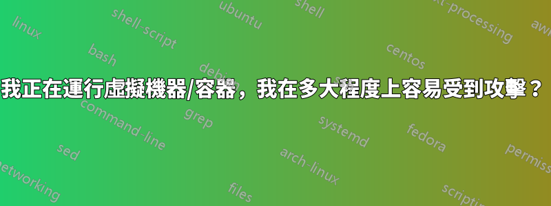 我正在運行虛擬機器/容器，我在多大程度上容易受到攻擊？