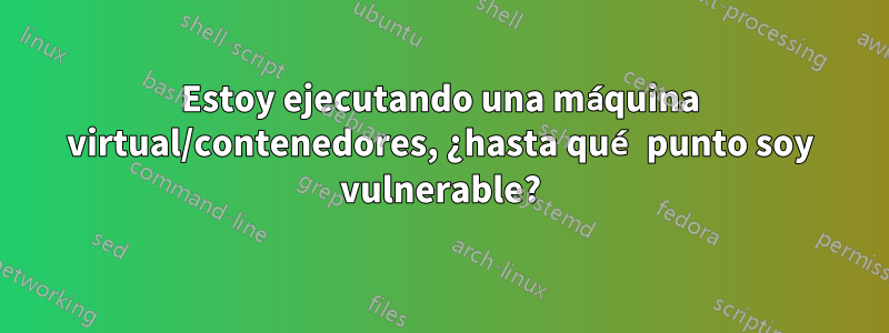 Estoy ejecutando una máquina virtual/contenedores, ¿hasta qué punto soy vulnerable?