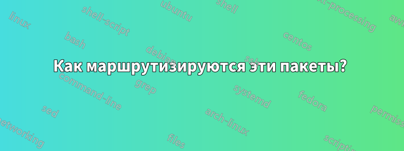 Как маршрутизируются эти пакеты?