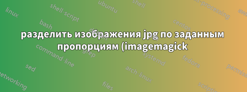 разделить изображения jpg по заданным пропорциям (imagemagick)