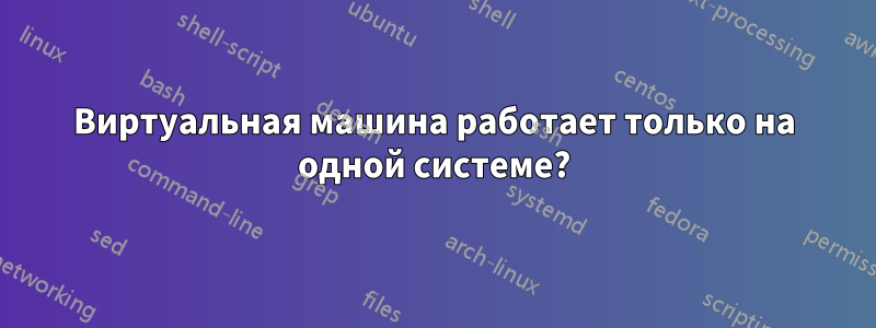 Виртуальная машина работает только на одной системе?