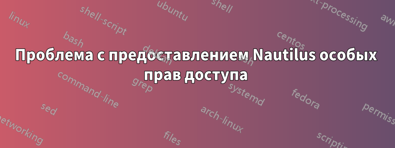 Проблема с предоставлением Nautilus особых прав доступа