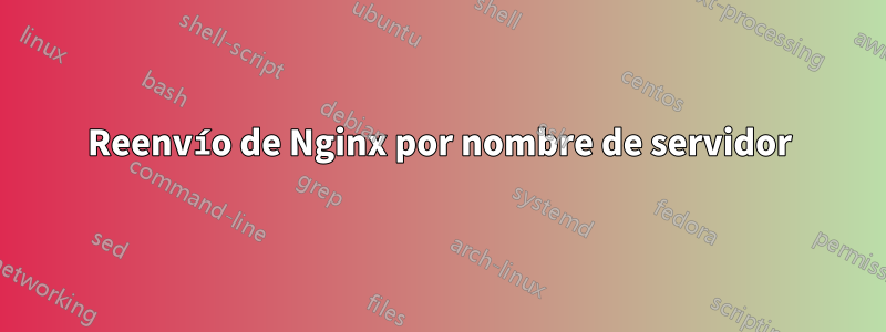 Reenvío de Nginx por nombre de servidor