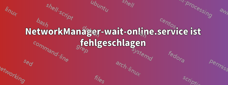 NetworkManager-wait-online.service ist fehlgeschlagen