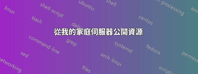 從我的家庭伺服器公開資源