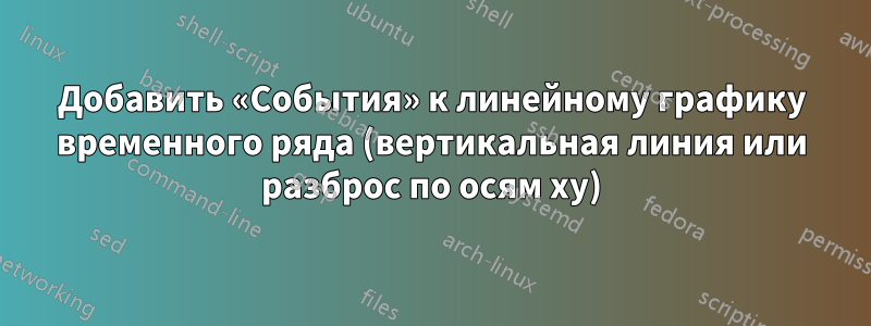 Добавить «События» к линейному графику временного ряда (вертикальная линия или разброс по осям xy)