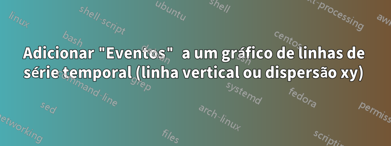 Adicionar "Eventos" a um gráfico de linhas de série temporal (linha vertical ou dispersão xy)