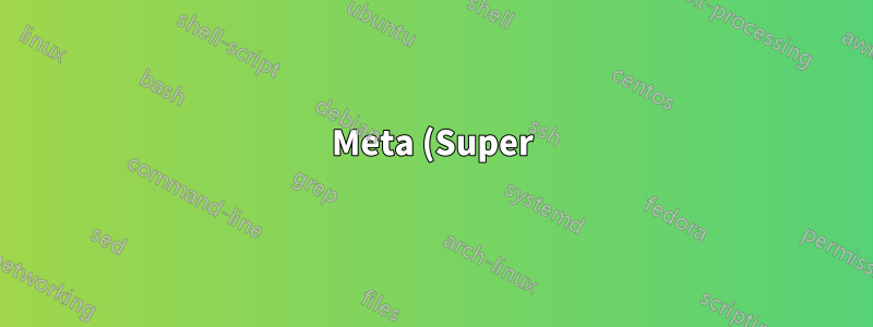 Meta (Super) für alle Tastaturkürzel in KDE verwenden (zumindest für KDE-Apps)?