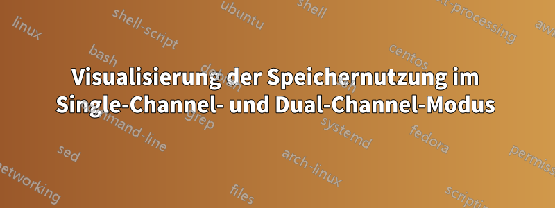 Visualisierung der Speichernutzung im Single-Channel- und Dual-Channel-Modus