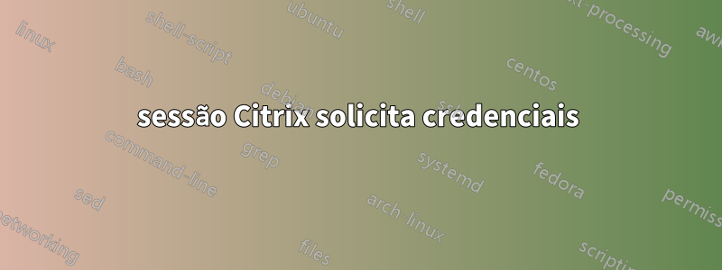 sessão Citrix solicita credenciais