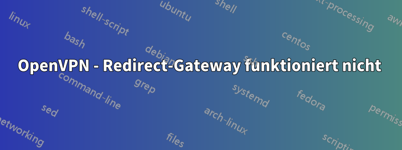 OpenVPN - Redirect-Gateway funktioniert nicht