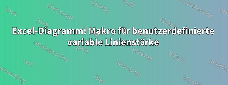 Excel-Diagramm: Makro für benutzerdefinierte variable Linienstärke