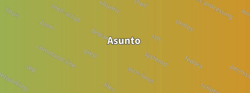 Asunto