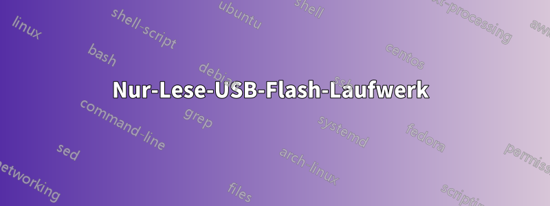 Nur-Lese-USB-Flash-Laufwerk 