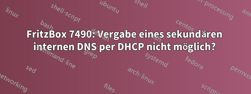 FritzBox 7490: Vergabe eines sekundären internen DNS per DHCP nicht möglich?