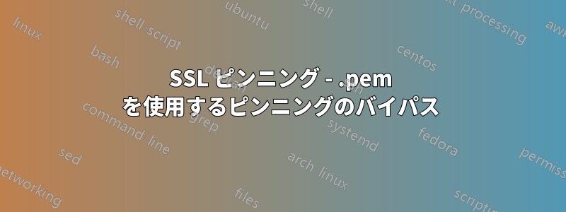 SSL ピンニング - .pem を使用するピンニングのバイパス