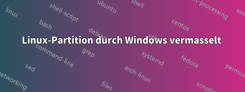 Linux-Partition durch Windows vermasselt