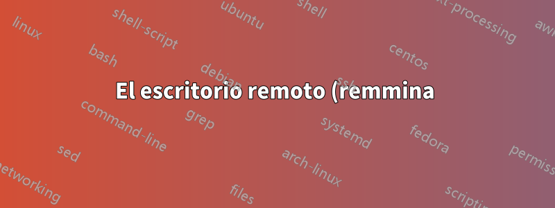 El escritorio remoto (remmina) a Altium PCB no funciona