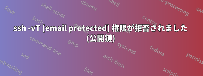 ssh -vT [email protected] 権限が拒否されました (公開鍵)