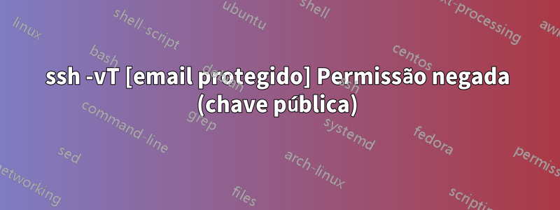 ssh -vT [email protegido] Permissão negada (chave pública)