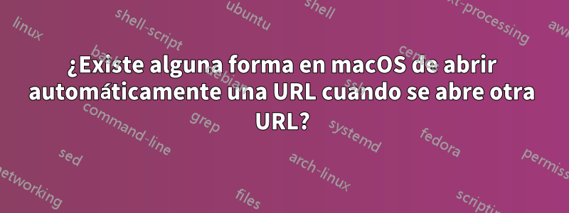 ¿Existe alguna forma en macOS de abrir automáticamente una URL cuando se abre otra URL?