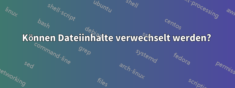 Können Dateiinhalte verwechselt werden?