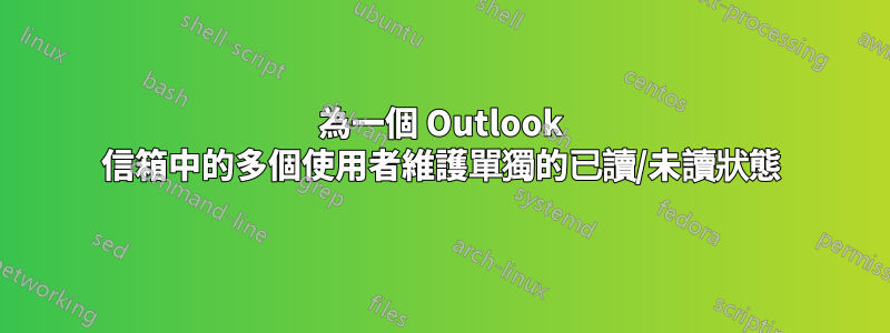 為一個 Outlook 信箱中的多個使用者維護單獨的已讀/未讀狀態