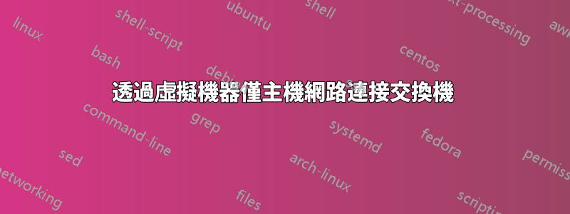 透過虛擬機器僅主機網路連接交換機