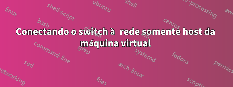 Conectando o switch à rede somente host da máquina virtual