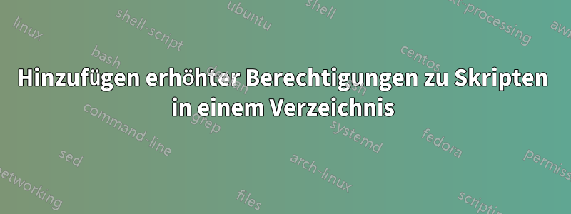 Hinzufügen erhöhter Berechtigungen zu Skripten in einem Verzeichnis