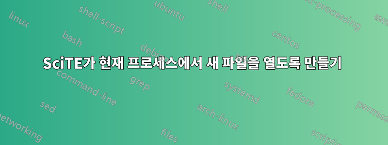 SciTE가 현재 프로세스에서 새 파일을 열도록 만들기