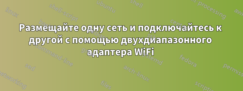 Размещайте одну сеть и подключайтесь к другой с помощью двухдиапазонного адаптера WiFi