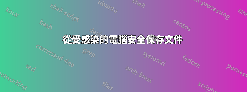 從受感染的電腦安全保存文件