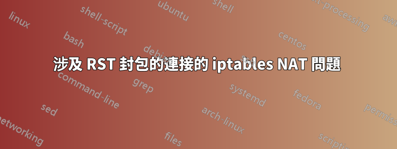 涉及 RST 封包的連接的 iptables NAT 問題