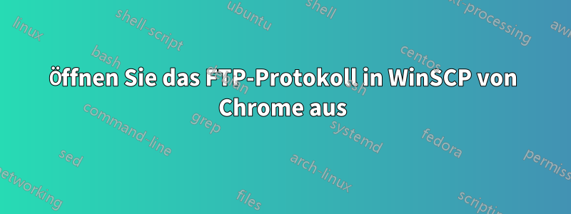 Öffnen Sie das FTP-Protokoll in WinSCP von Chrome aus