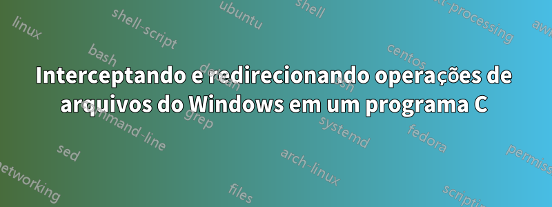 Interceptando e redirecionando operações de arquivos do Windows em um programa C