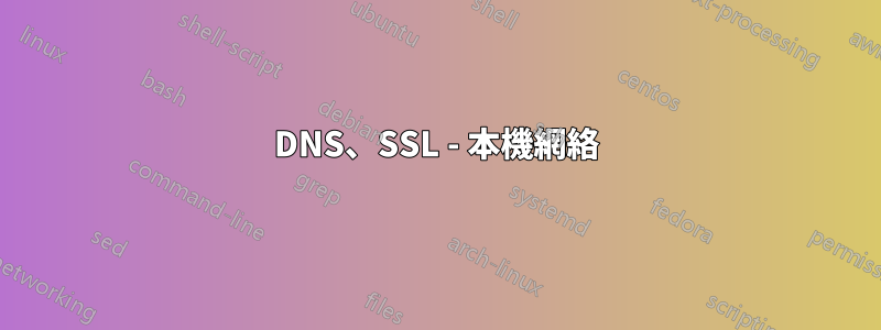 DNS、SSL - 本機網絡