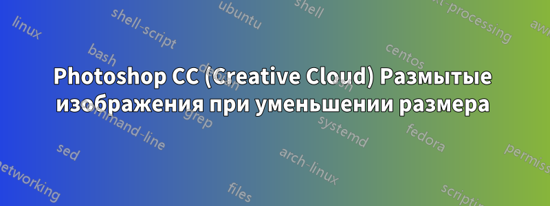 Photoshop CC (Creative Cloud) Размытые изображения при уменьшении размера