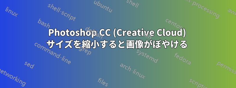 Photoshop CC (Creative Cloud) サイズを縮小すると画像がぼやける