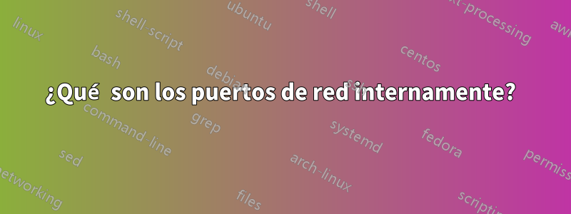¿Qué son los puertos de red internamente? 