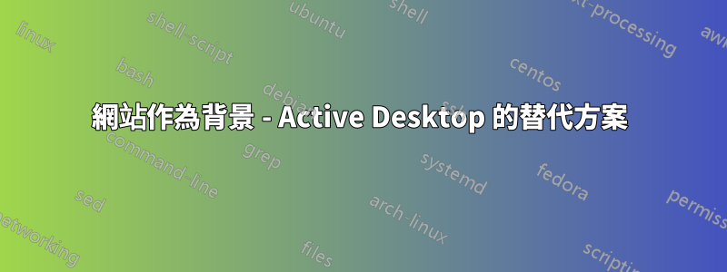 網站作為背景 - Active Desktop 的替代方案