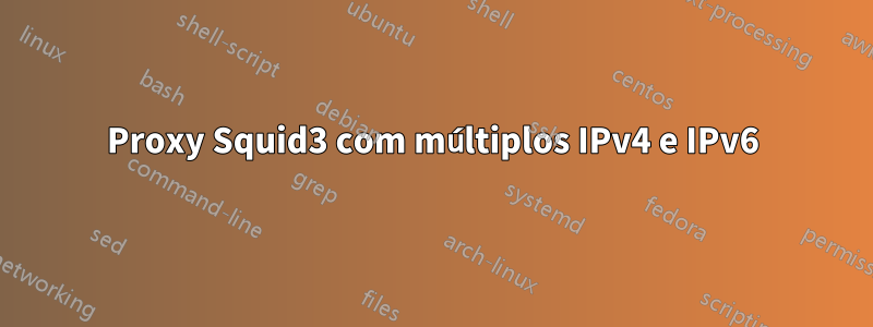 Proxy Squid3 com múltiplos IPv4 e IPv6