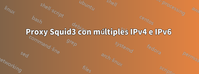 Proxy Squid3 con múltiples IPv4 e IPv6