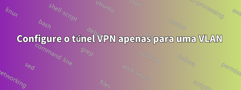 Configure o túnel VPN apenas para uma VLAN