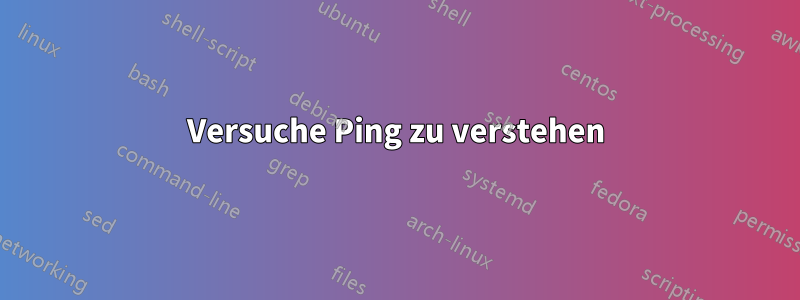 Versuche Ping zu verstehen