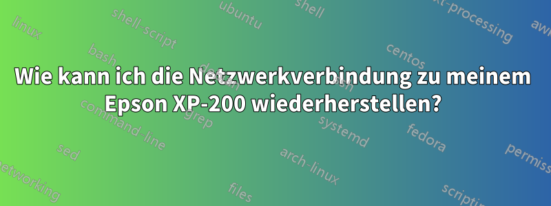 Wie kann ich die Netzwerkverbindung zu meinem Epson XP-200 wiederherstellen?