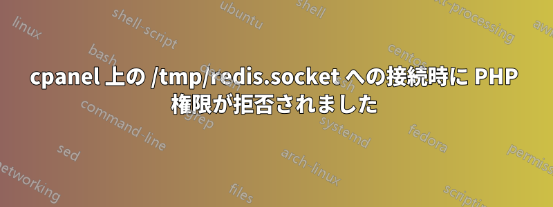 cpanel 上の /tmp/redis.socket への接続時に PHP 権限が拒否されました