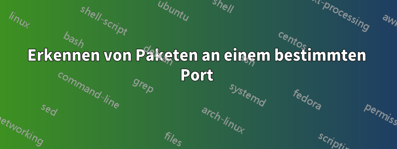 Erkennen von Paketen an einem bestimmten Port