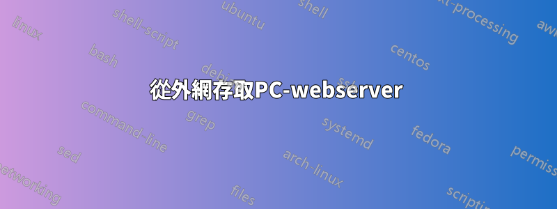 從外網存取PC-webserver