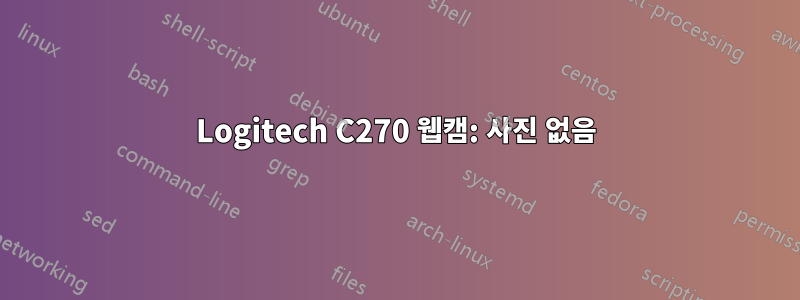 Logitech C270 웹캠: 사진 없음